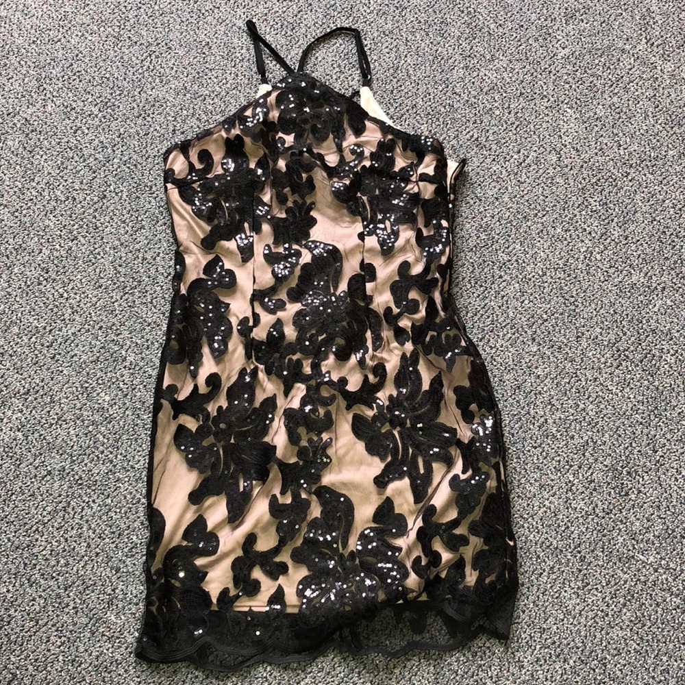 Black lace dress